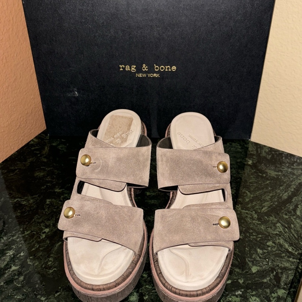 Rag & Bone Sommer wedge platform sandals - Picture 2 of 7